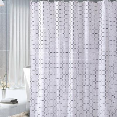 China 30 Colors Luxury Shower Curtain Sets Bathroom Curtain Plus Polyester for sale