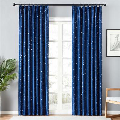 China Hot selling ironed silver star and blackout fabric curtain for the children's bedroom  wholesale à venda