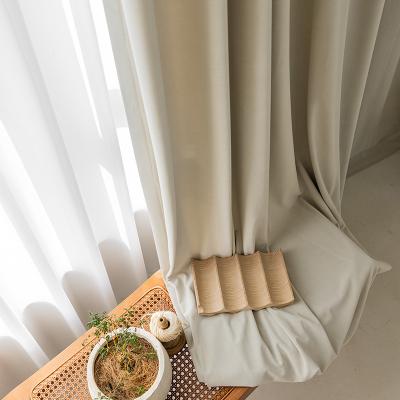 China Good sale Australian cashmere silk flannelette modern French luxury blackout curtain for sale