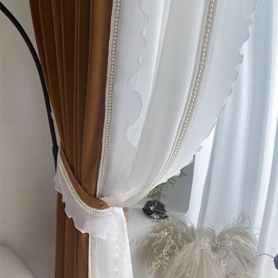 China Good sale Romantic French retro Rococo literary Australian plush curtains en venta