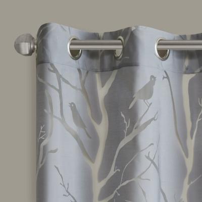 Chine Hot selling Ready made factory foreign trade white bird branch sheer curtain for bay window living room à vendre