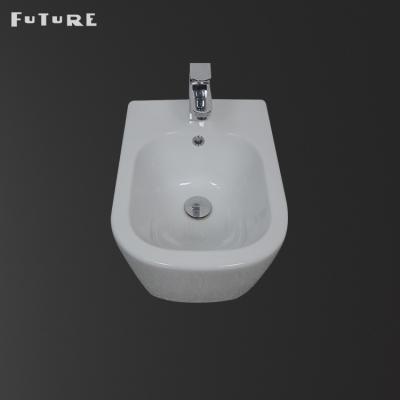 China Commercial Smooth Glazed Bathroom Bidet Wall Mounted Long Lifespan for sale