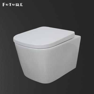 China CE Commercial compact Wall Mount Toilet Concealed Tank Wear Resistance for sale
