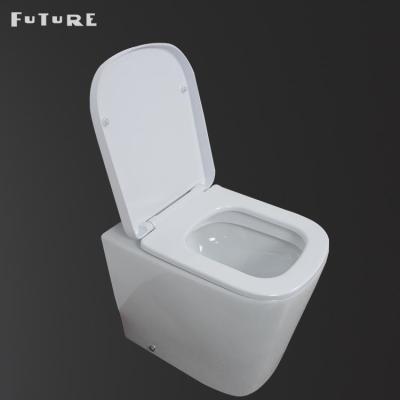 China CE Square Short Projection Back To Wall Toilet 480mm Double Button Flushing for sale