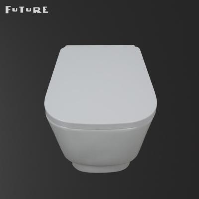 China Rimless Wall Mount Toilet Concealed Tank Wear Resistance for sale