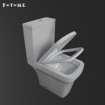 China Water Closet Toilet Cover Close Coupled Bathroom Toilet  Soft Closing Seat Cover for sale