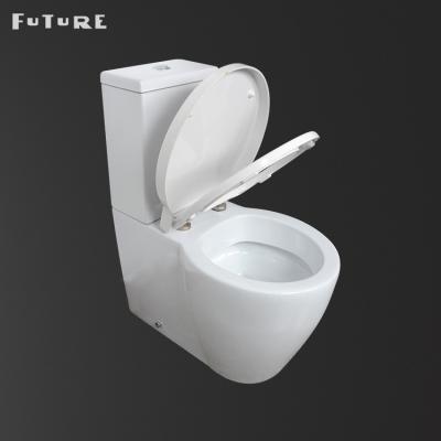 China White Close Coupled Water Closet 3L 6L Dual Flush Toilet ISO900 CE for sale