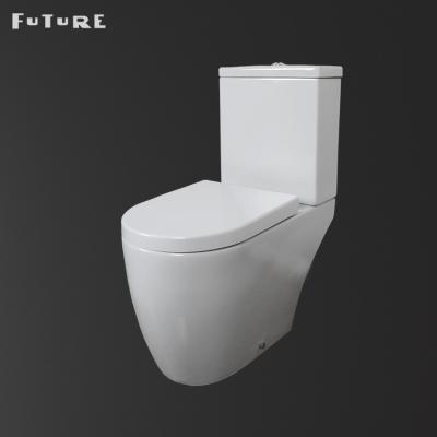 China Antibacterial Rimless Toilet Sanitary Ware Modern Water Closet Automatic Operation for sale