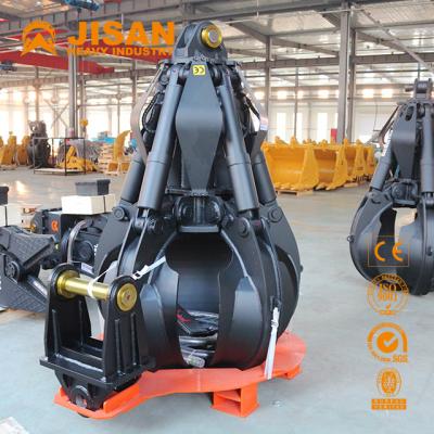 China 800 Litre Mini Excavator Rotating Grapple For Handling Steel Scrap for sale