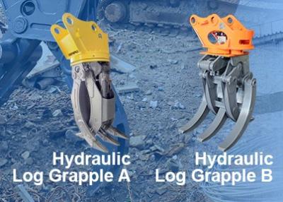 Κίνα 1.2m Ergonomic Excavator Hydraulic Rock Grab 100Kg Weight προς πώληση