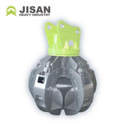 China 1000 Litre Hydraulic Rotating Peel Grapple For Mini Excavator for sale