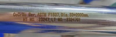 China CoCrMo UNS R31537 Medical Alloys Stainless Round Bar ISO 5832-12 ASTM F1537 F799 for sale