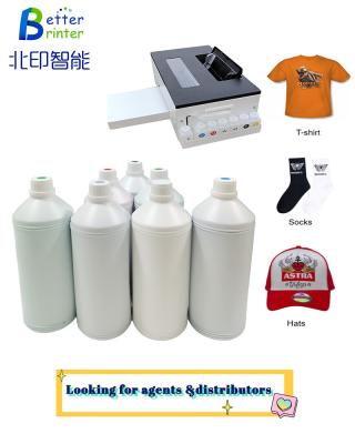 China Better Printer White DTF Hot Stamping Ink Pet Heat Transfer Film Toner Printing Ink Xp600 Tx800 I3200 for sale