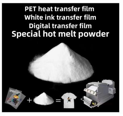 中国 付着力の熱い溶解の白くよりよいプリンターを印刷する生地のDtfの粉の熱伝達 販売のため