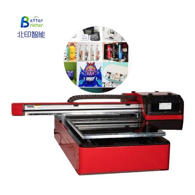 China 60cm x 90cm Epson xp600 TX800 cabezales uv impresora plana signo caja de regalo azulejo botella de vino etiqueta de cristal impresión publicitaria en venta