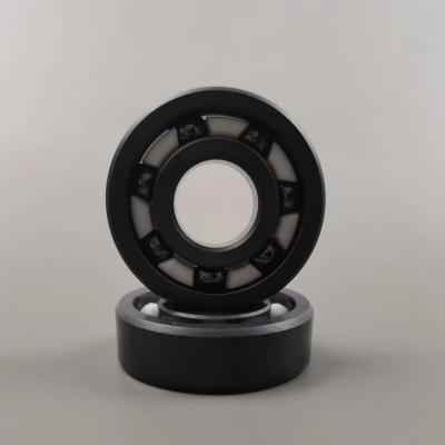 China 6000-2rs 6000 Silicon Carbide Ball Bearings Fitted With  Cage P6 ABEC3 for sale