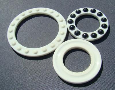 China Single Direction Ball 51100 Ceramic Thrust Bearing White Or Black for sale