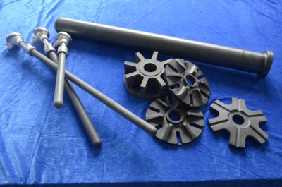 China O OEM de alta temperatura fez à máquina o rotor de desgaseificação cerâmico do carboneto de silicone SSIC das peças à venda