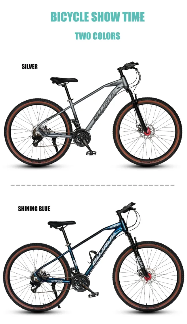 27.5 Inch Mountain Bike for Male and Female with Alloy Frame Suspension Fork