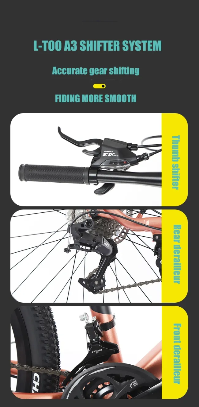27.5 Inch Mountain Bike for Male and Female with Alloy Frame Suspension Fork