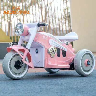 China 6V4Ah Motorized Kids Motorcycle Ride On Kids Motorcycle With Music Led Light USB for sale