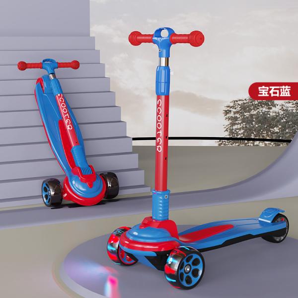 Quality CE Certified 2 In 1 Kick Scooter Boys Girls 3 Wheel Scooter Anti Rollover for sale