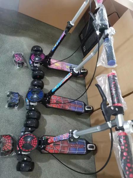 Quality 2 In 1 Spider Man Kids Kick Scooters for sale