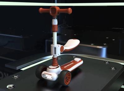 China Scooter de 12 cm con ruedas para niños con tres ruedas con música luz de alto rendimiento en venta