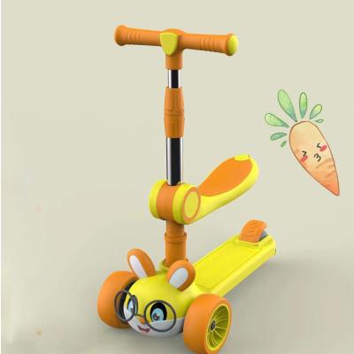 China Verstelbare lichtgewicht kinderen 3 wiel scooter voor kinderen 3-8 jaar voetrem fiets Te koop