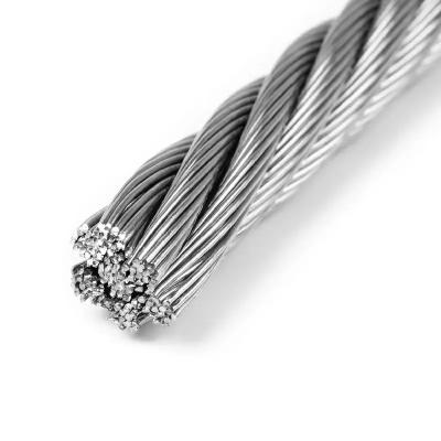 China AISI304 Stainless Steel Wire Coil Rope  7*37 15mm Cold Heading for sale