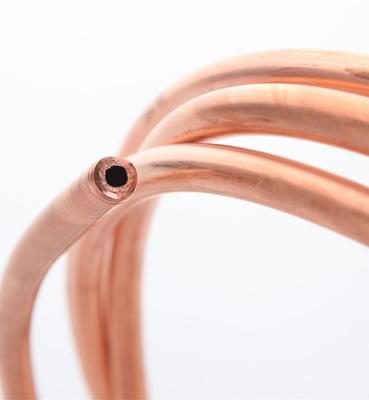 Китай Wednesbury Microbore Copper Pipe Coil 10mm X 10m Of Tubing Cold Tap продается