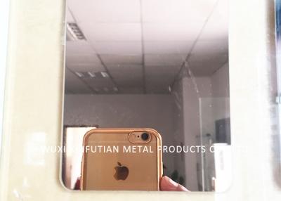 China Gold Mirror Finish Stainless Steel Sheet 4x8 / SS 304 Sheet For Elevator Decoration for sale