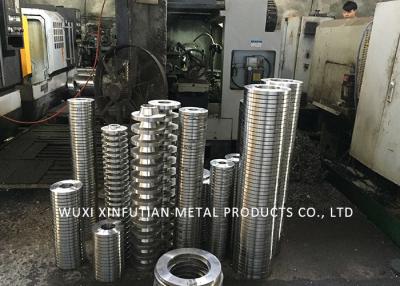 China Welded PN16 / 10 Flange Stainless Steel Pipe Fittings ASTM A182 WN / SO / BL / SW for sale