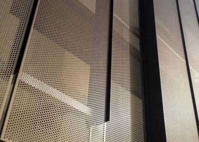 China Hexagonal 1.22*2.44m Decorative Perforated Sheet Metal For Building Curtain Wall Screen for sale