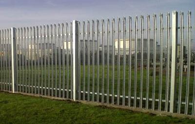 China Security Galvanized W / D Pale Steel Palisade Fencing 1.8m Height 2.75m Width for sale
