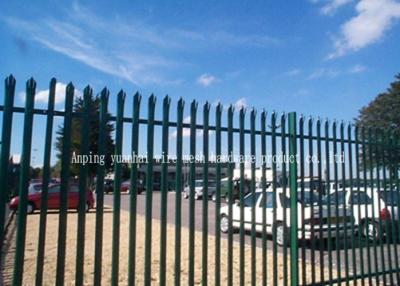 China Triple Pointed Steel Palisade Fencing Gates Easily Assembled Low Maintenance for sale