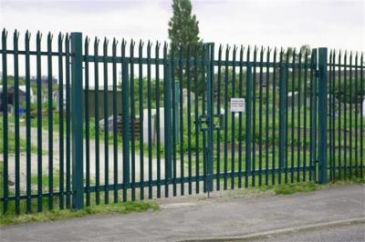 China Euro Style Free Standing Metal Palisade Fence , Cast Iron Fence Panels for sale