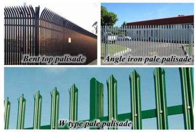 China Hot Dipped Galvanised Palisade Fencing Q235 W D Pale Post Rail Steel for sale