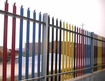 China Euro Style Free Standing Wrought Iron Fence Panels , Metal Palisade Fencing for sale