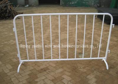 China Portable Fixed Leg Metal Crowd Control Barriers , Metal Pedestrian Barriers for sale