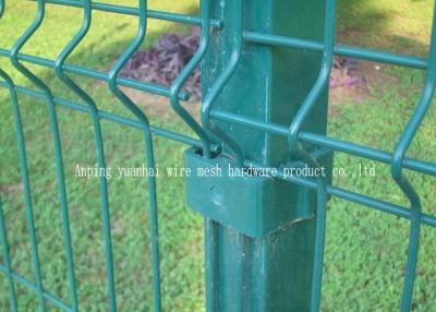 중국 PVC 입히는 철망사 정원 담, 니스 외관을 검술하는 녹색 금속 메시 판매용