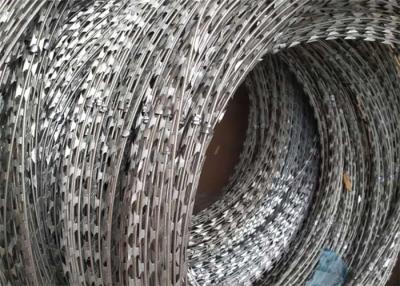 China Concertina Fencing 500mm Razor Barbed Wire for sale