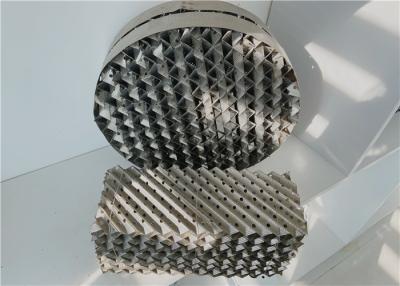 China Embalagem de aço inoxidável ondulada do orifício para a destilação fracionária à venda