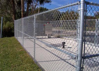 China Hot Dip Galvanized Construction Temporary Mesh Fencing , Gi Chain Link Fence for sale