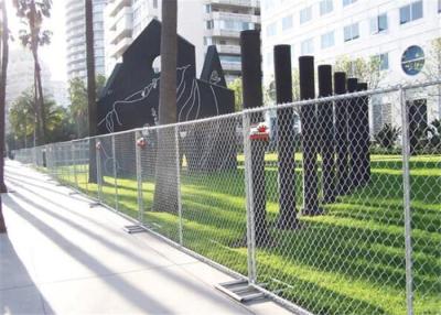 China Portable Galvanized Iron Chain Link Wire Mesh Fence For Construction for sale