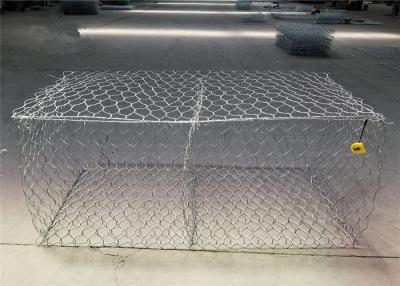 China 2.2mm 60x80mm Gabion Wire Mesh For River Bank Gabion Wall for sale