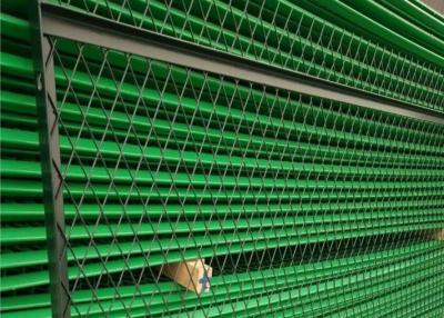 China Flatten Green Pvc Coated Expanded Metal Wire Mesh For Security Doors for sale