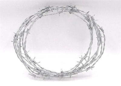 China Galvanised Steel Barbed Wire For Grass Boundary / Railway for sale