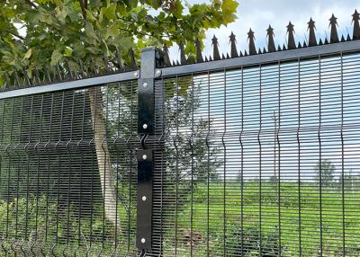 China 4.0mm 358 Wire Mesh Fence Galvanized Clear View Anti / Cut 60*60*3.0mm Square Post for sale