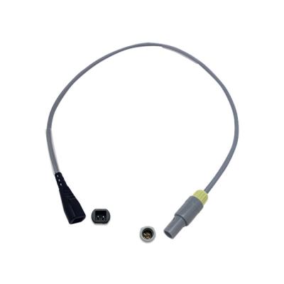 Китай Compatible Fisher Paykel Flow Sensor 6 Pin 80 Degree Humidifier Single Heater Wire Adaptor Cable T9007 продается